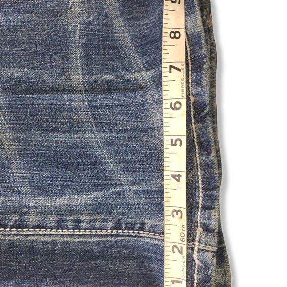 Wrangler Blue Jeans Women's Rock 47 Low Rise 1% Spandex Sz 7/8 32" Waist - Picture 9 of 9
